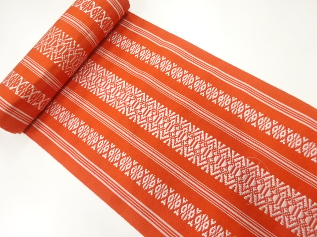 JAPANESE KIMONO / ANTIQUE BOLT FOR HASSUN OBI / HAKATA